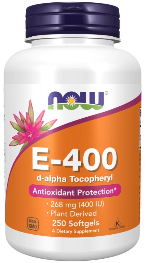 

Витамин Now Foods Vitamin E-400 D-alpha Tocopherol (250 капсул)