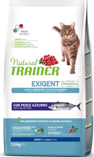 Сухой корм для кошек Trainer Natural Exigent Adult Корм сухой для привередливых кошек с пеламидой 1.5 кг