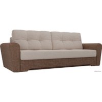 Диван Лига диванов Амстердам 105040 (рогожка, бежевый/коричневый)