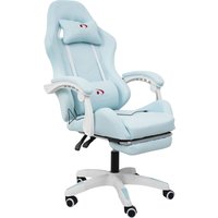 Игровое (геймерское) кресло Calviano 1584 (ткань, голубой)