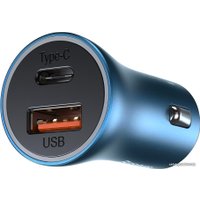 Автомобильное зарядное Baseus Golden Contactor Pro Dual Quick Charger U+C 40W Set TZCCJD-03