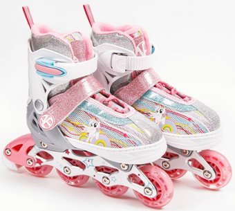 Роликовые коньки Amarobaby Unicorn AMARO-35Uni-Pi-30 (розовый, р-р 30-33)
