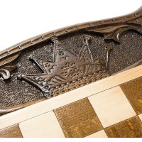 Шахматы/шашки/нарды Haleyan Корона kh119