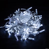 Светодиодная гирлянда Евросвет 100-101 (белый с эффектом мерцания)