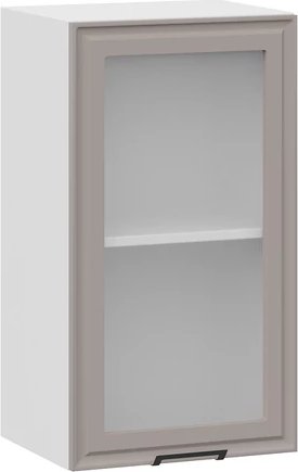 

Шкаф навесной Трия Белладжио 1ВВ4С с одной дверью (белый/софт капучино)