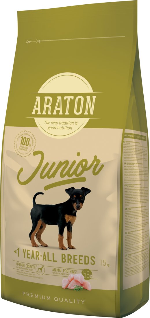Сухой корм для собак Araton Junior 15 кг