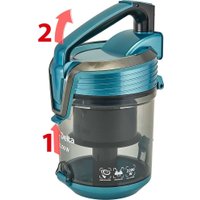 Пылесос Delta DL-0852 (черный/бирюзовый)