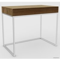 Туалетный столик без зеркала Hype Mebel Авелин 90x40 (белый/дуб галифакс олово)