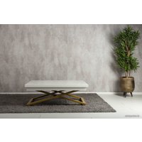 Стол-трансформер Levmar Cross G15/S90 (белый глянец/золото)