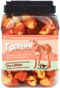 Лакомство для собак GreenQZin Грация гусь в яблоке 750 г