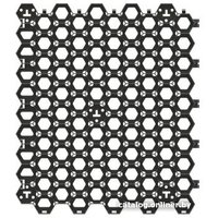 Газонная решетка Стандартпарк Соты РГ-58.51.03-ПП Hexarm 8102-Ч