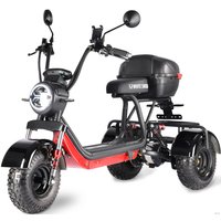 Электроскутер White Siberia Trike Mini 1500W (черный)