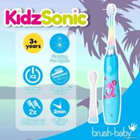 Электрическая зубная щетка Brush-Baby KidzSonic Flamingo