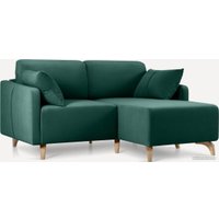 Угловой диван Divan Льери Мини Velvet Emerald 240323 (зеленый)