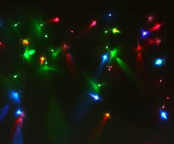 Гирлянда бахрома Luazon Led-120 (2.4x0.6 м, RGB) [1080414]
