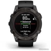 Умные часы Garmin Fenix 7 Pro Sapphire Solar (карбоново-серый титан/черный)