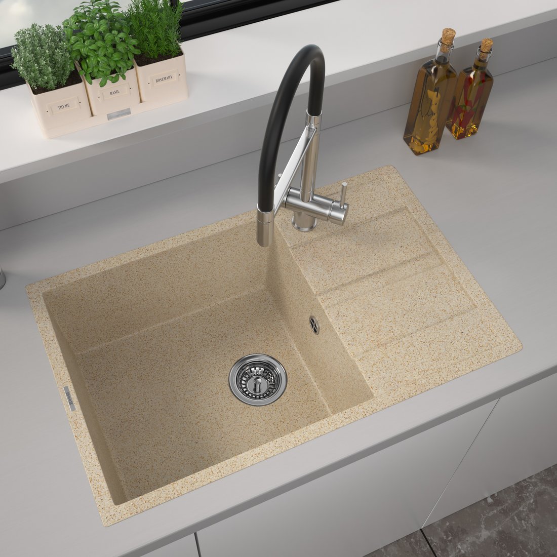 

Кухонная мойка ZorG Apollo 78 (песчаный берег)