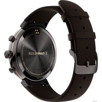 Умные часы ASUS ZenWatch 3 Gunmetal case/Brown rubber band [WI503Q]