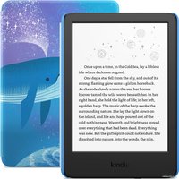 Электронная книга Amazon Kindle Kids 2022 (синий, с обложкой Space Whale)