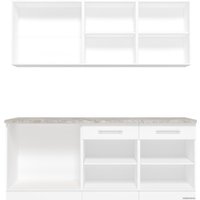 Готовая кухня Кастанье Марта 2.0 (серый пыльный) в Бресте