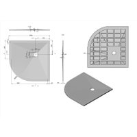 Душевой поддон Vincea VST-4SQ1010A 100x100
