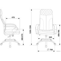 Офисное кресло Бюрократ CH-608SL/ECO (черный)