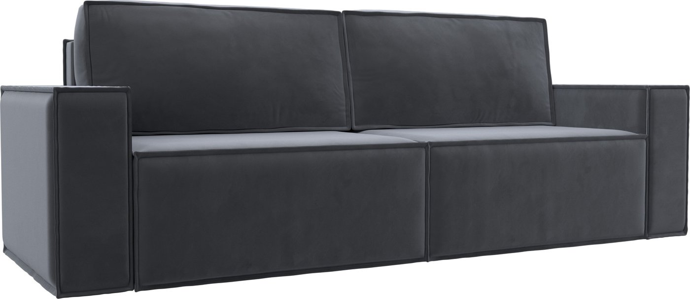 

Диван Лига диванов Куба Лайт 129441 (велюр Seven 17 серый)