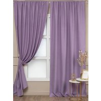 Комплект штор Amore Mio Блэкаут однотонный 6ML Milan-043 150x270 92889 (сиреневый)