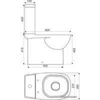 Унитаз напольный Sanita Quadro QDRSLCC01151022