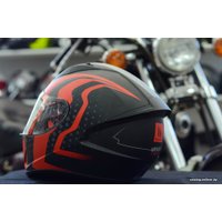 Мотошлем MT Helmets Stinger Warhead Matt (XS, черный/красный/серый)