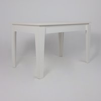 Кухонный стол ЭлиГард Stan 1180-1570x760x745 (белый структурный)