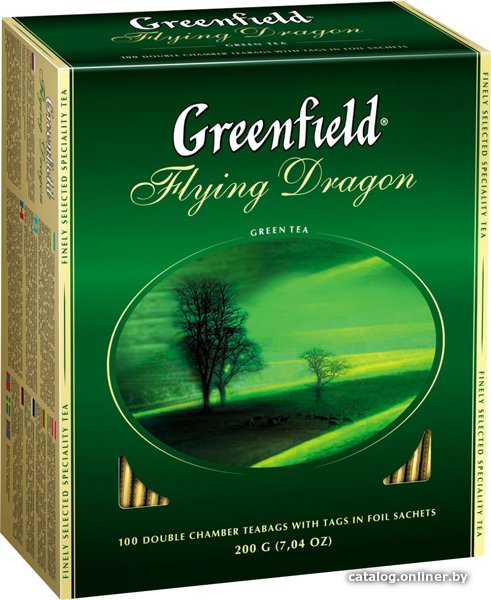 

Зеленый чай Greenfield Flying Dragon 100 шт