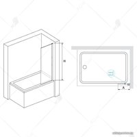 Стеклянная шторка для ванны RGW SC-056-B 351105630-14