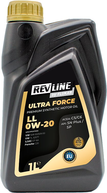 

Моторное масло Revline Ultra Force LL 0W-20 1л