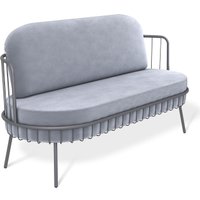 Диван Sheffilton SHT-DS286 (стальной серый/каттара/графит муар)