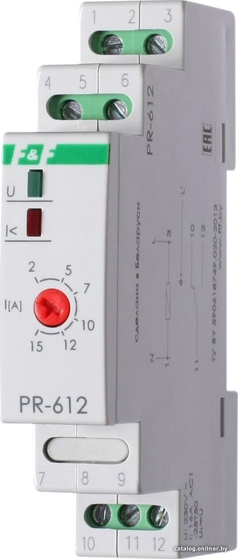 Реле тока Евроавтоматика F&F PR-612 EA03.003.003