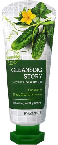 Welcos Пенка для умывания Cleansing Story Foam Cleansing Cucumber 120 г