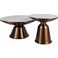 Журнальный столик Signal Vera (белый/медный)