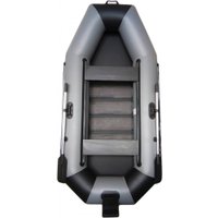 Моторно-гребная лодка Vivax К270Т с ковриком-сланью (без киля, серый/черный)