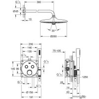 Душевая система  Grohe Grohtherm Smartcontrol 34744000