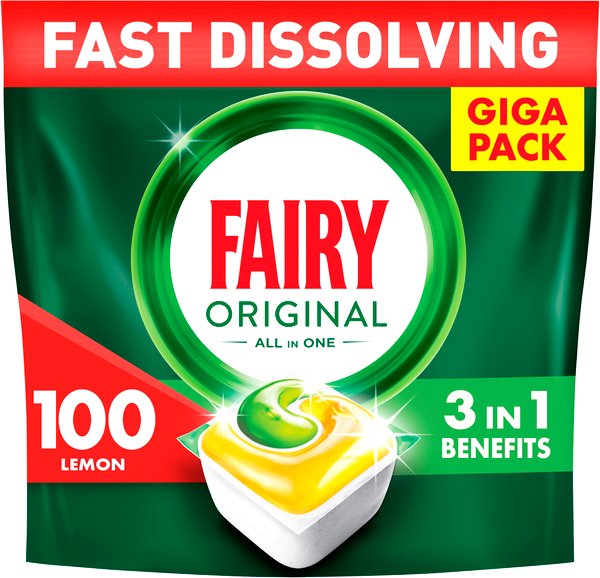 

Таблетки для посудомоечной машины Fairy All in 1 Lemon 100 шт