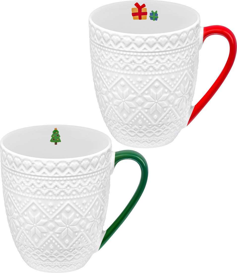 

Набор кружек Elan Gallery Праздничный орнамент 880250