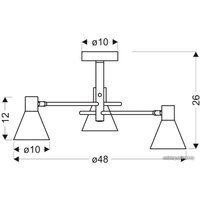 Люстра средней высоты Candellux Less 33-70975