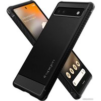 Чехол для телефона Spigen Rugged Armor для Pixel 6a ACS04476 (черный)