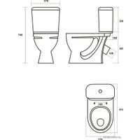 Унитаз напольный Sanita Стандарт эконом