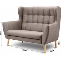 Диван Mio Tesoro Фиджи (Madagaskar 03/натуральное дерево)