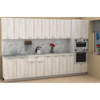 Готовая кухня ЭлиГард Lion 3.2 (сосна каньон/королевский опал)