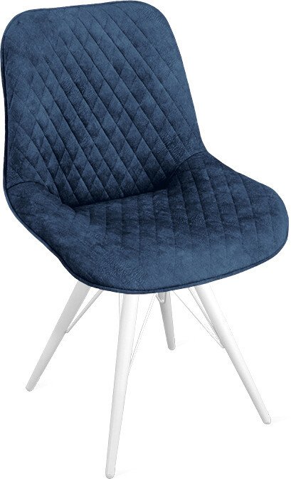 

Стул Трия Оливер К3 (белый матовый/микровелюр Wellmart Blue)