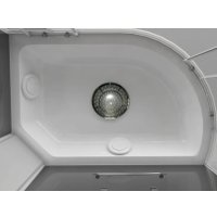 Душевая кабина Oda 8037BTL (черный/тонированное стекло)