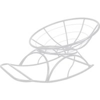 Кресло-качалка M-Group Папасан 12710101 (белый/бежевая подушка)